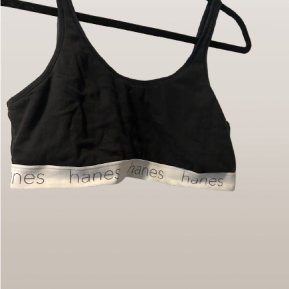Hanes Women's Black Sports Bra